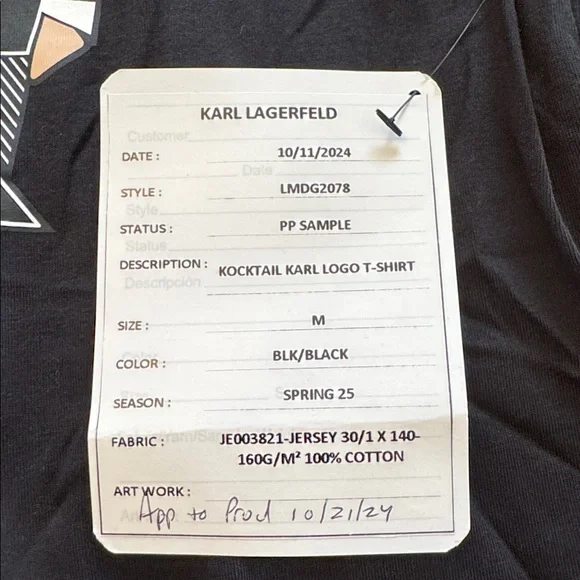 Karl Lagerfeld- NWT Pixel Art T-Shirts - Black and Tan (Bundle of 2) Mens M - Picture 4 of 7